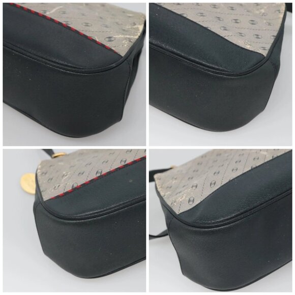 GUCCI Shoulder Bag PVC Leather Navy Gold 116 02 107 Auth ep9165 - Picture 14 of 16